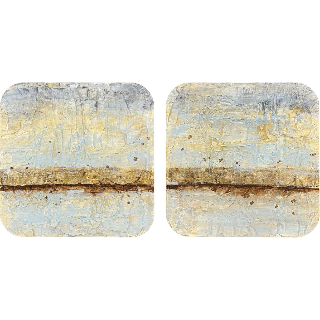 Paragon Coastal Horizon I S/2 Blue 12 X 12 X 4 Wall Hanging
