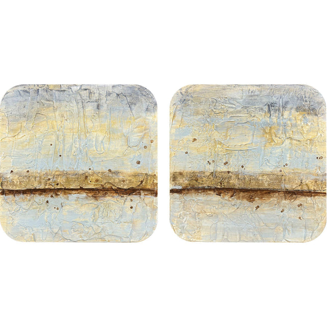 Paragon Coastal Horizon I S/2 Blue 12 X 12 X 4 Wall Hanging