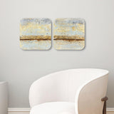 Paragon Coastal Horizon I S/2 Blue 12 X 12 X 4 Wall Hanging