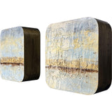 Paragon Coastal Horizon I S/2 Blue 12 X 12 X 4 Wall Hanging