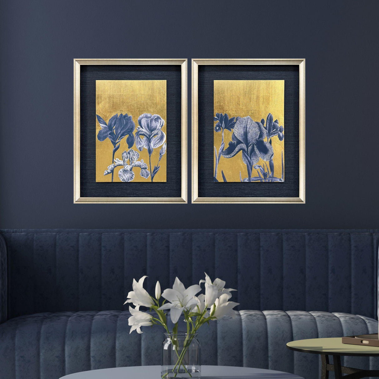 Paragon Blue Iris II S/2 Blue 26 X 20 X 2 Wall Art