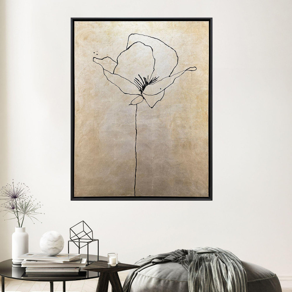 Paragon Silver Poppies I Brown 50 X 38 X 2 Wall Art