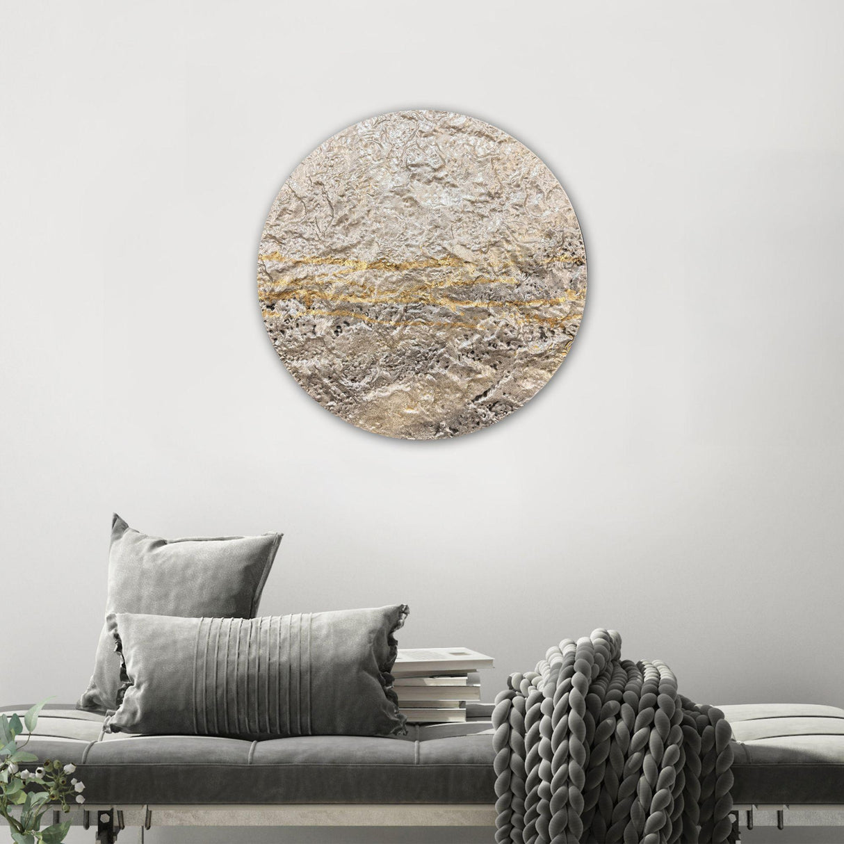 Paragon Metallic Mercury I White 30 X 30 X 2 Wall Hanging