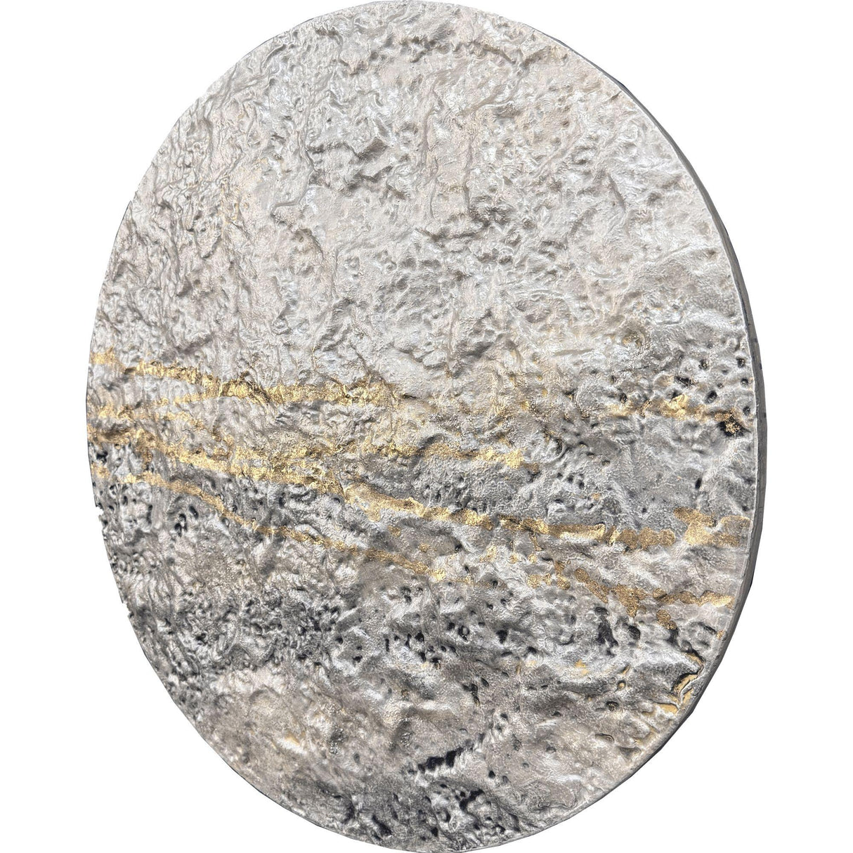 Paragon Metallic Mercury I White 30 X 30 X 2 Wall Hanging