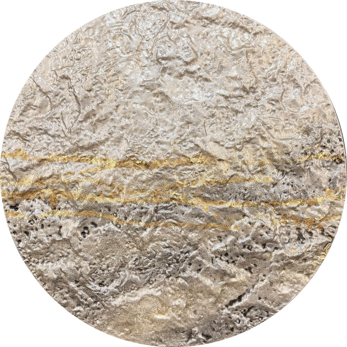 Paragon Metallic Mercury I White 30 X 30 X 2 Wall Hanging