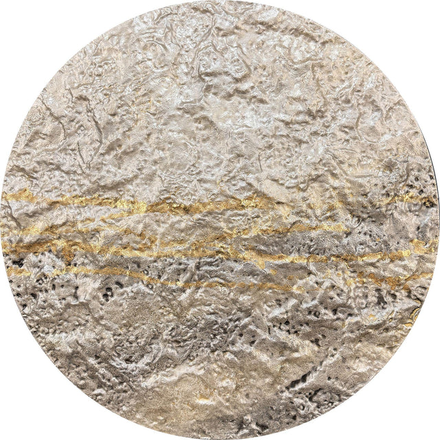 Paragon Metallic Mercury I White 30 X 30 X 2 Wall Hanging