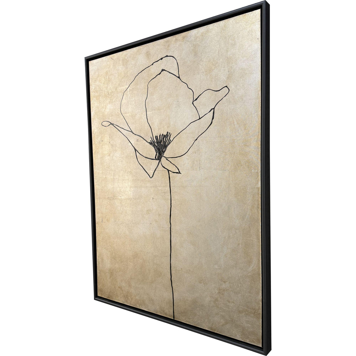 Paragon Silver Poppies II Brown 50 X 38 X 2 Wall Art