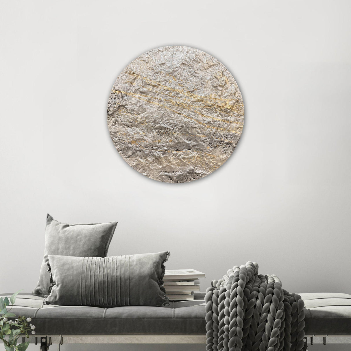 Paragon Metallic Mercury II White 30 X 30 X 2 Wall Hanging