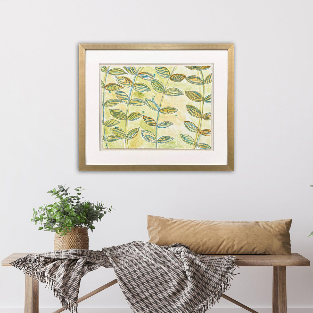 Paragon Shimmering Garden I Green 31 X 37 X 2 Wall Art