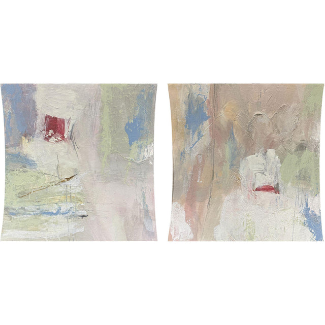 Paragon Finding Peace I S/2 Pink 18 X 18 X 4 Wall Hanging
