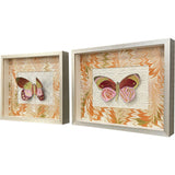 Paragon Flight Patterns I S/2 Orange 16 X 20 X 3 Wall Art