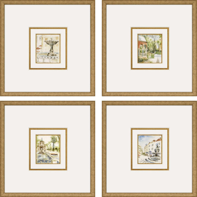 Paragon Fountains II S/4 Multi 17 X 16 X 2 Wall Art