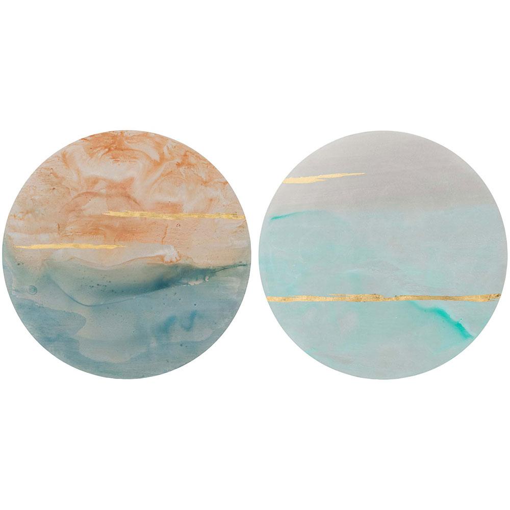 Paragon Horizons II S/2 Multi 22 X 22 X 2 Wall Hanging