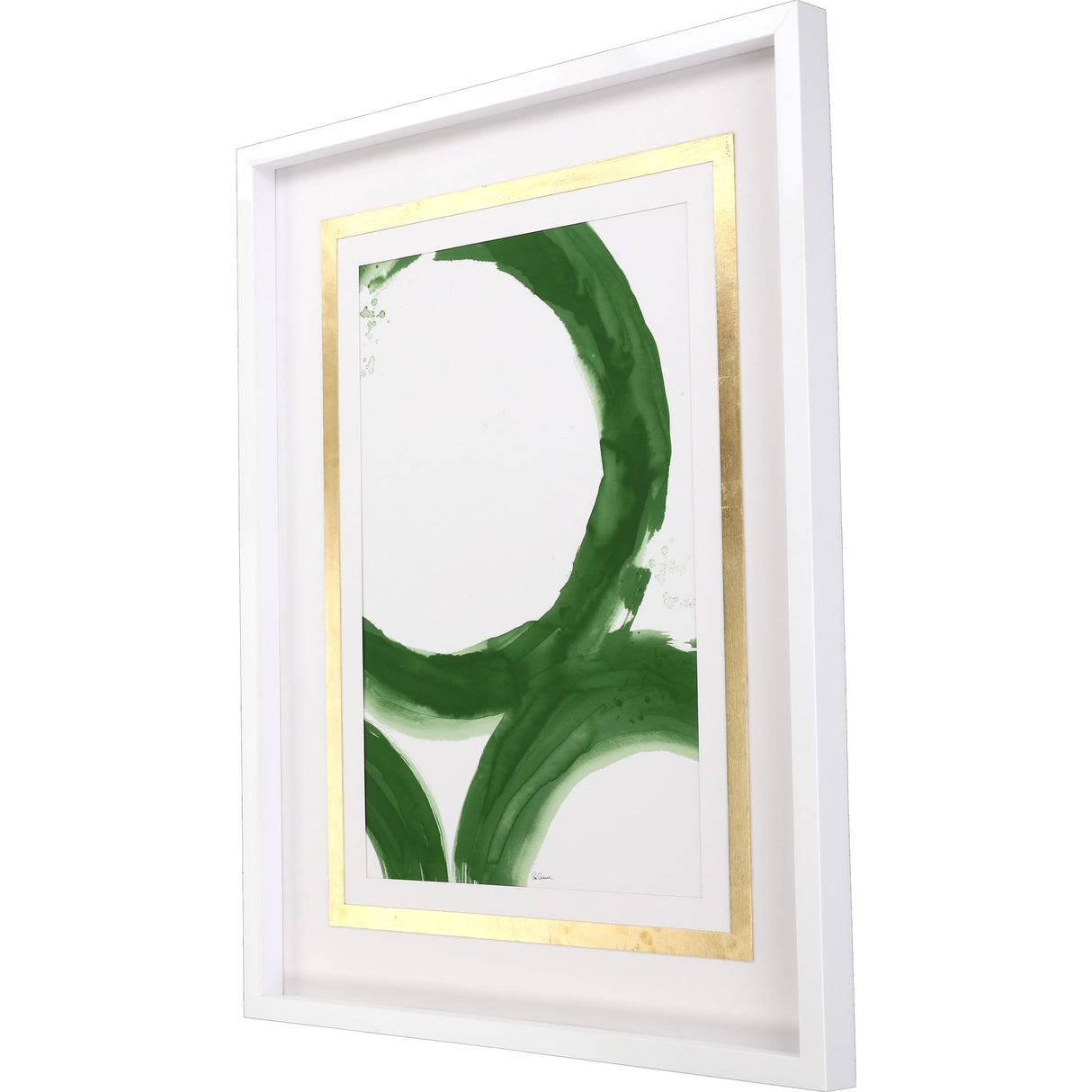 Paragon Rings of Water I Green 44 X 34 X 3 Wall Art
