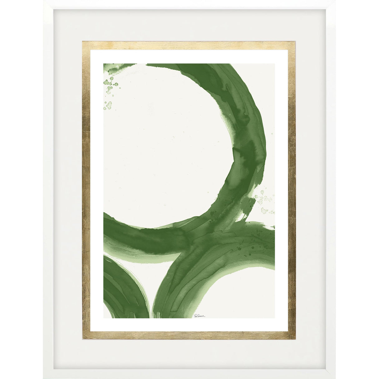 Paragon Rings of Water I Green 44 X 34 X 3 Wall Art