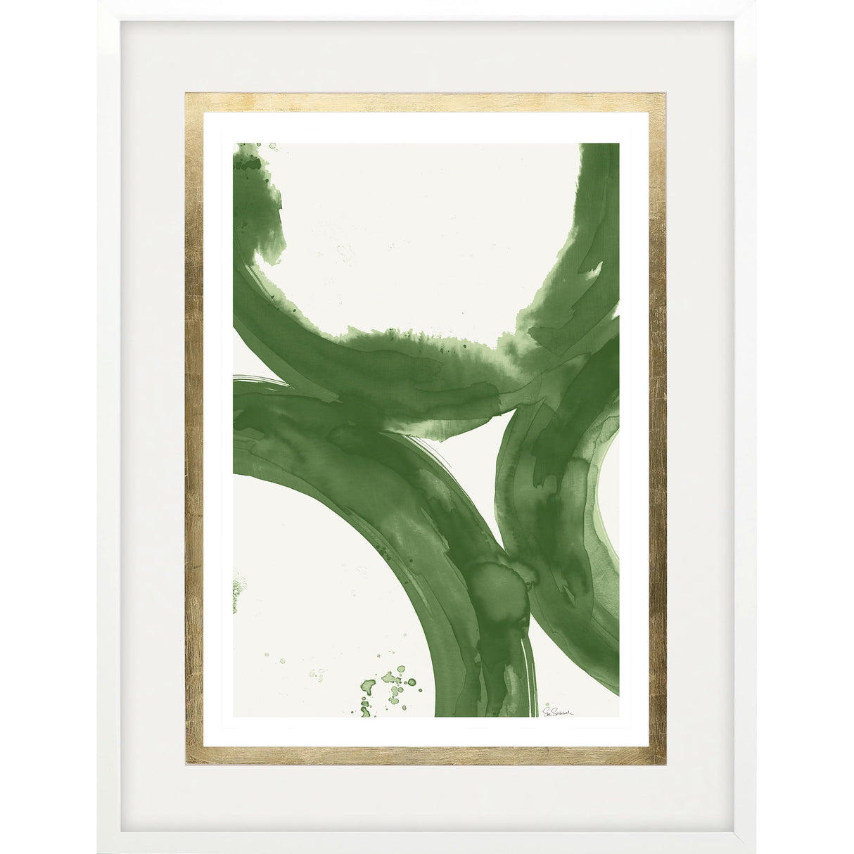 Paragon Rings of Water II Green 44 X 34 X 3 Wall Art