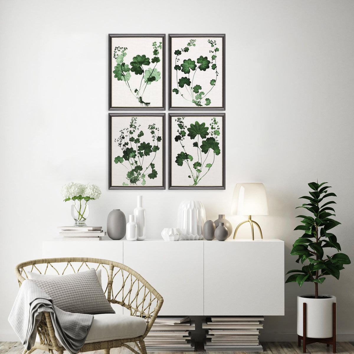Paragon Forest Foliage S/4 Green 26 X 20 X 1 Wall Art