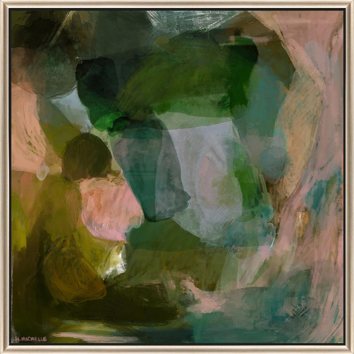 Paragon Manifest Green 40 X 40 X 3 Wall Art