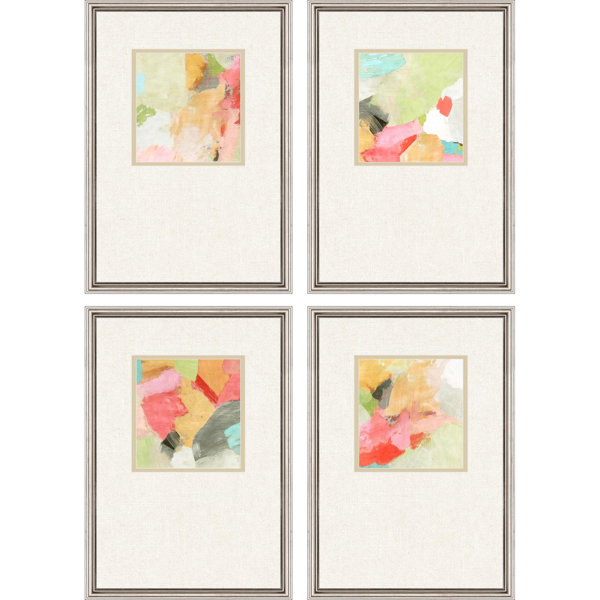 Paragon Pastel Splash S/4 Multi 21 X 15 X 1 Wall Art