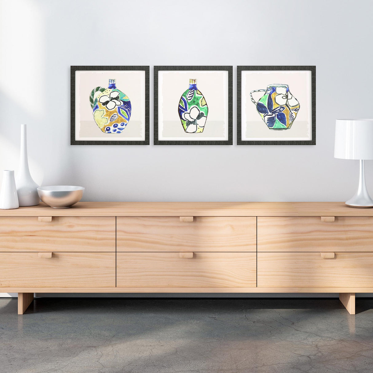 Paragon Picasso Vase S/3 Blue 18 X 18 X 2 Wall Art