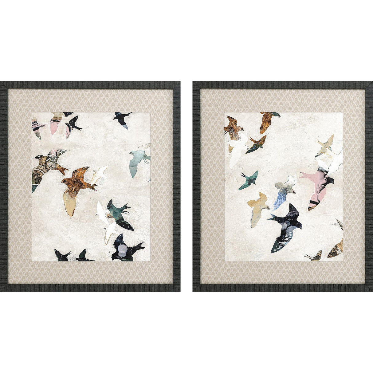 Paragon Abstract Birds S/2 Blue 28 X 24 X 2 Wall Art