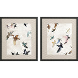 Paragon Abstract Birds S/2 Blue 28 X 24 X 2 Wall Art