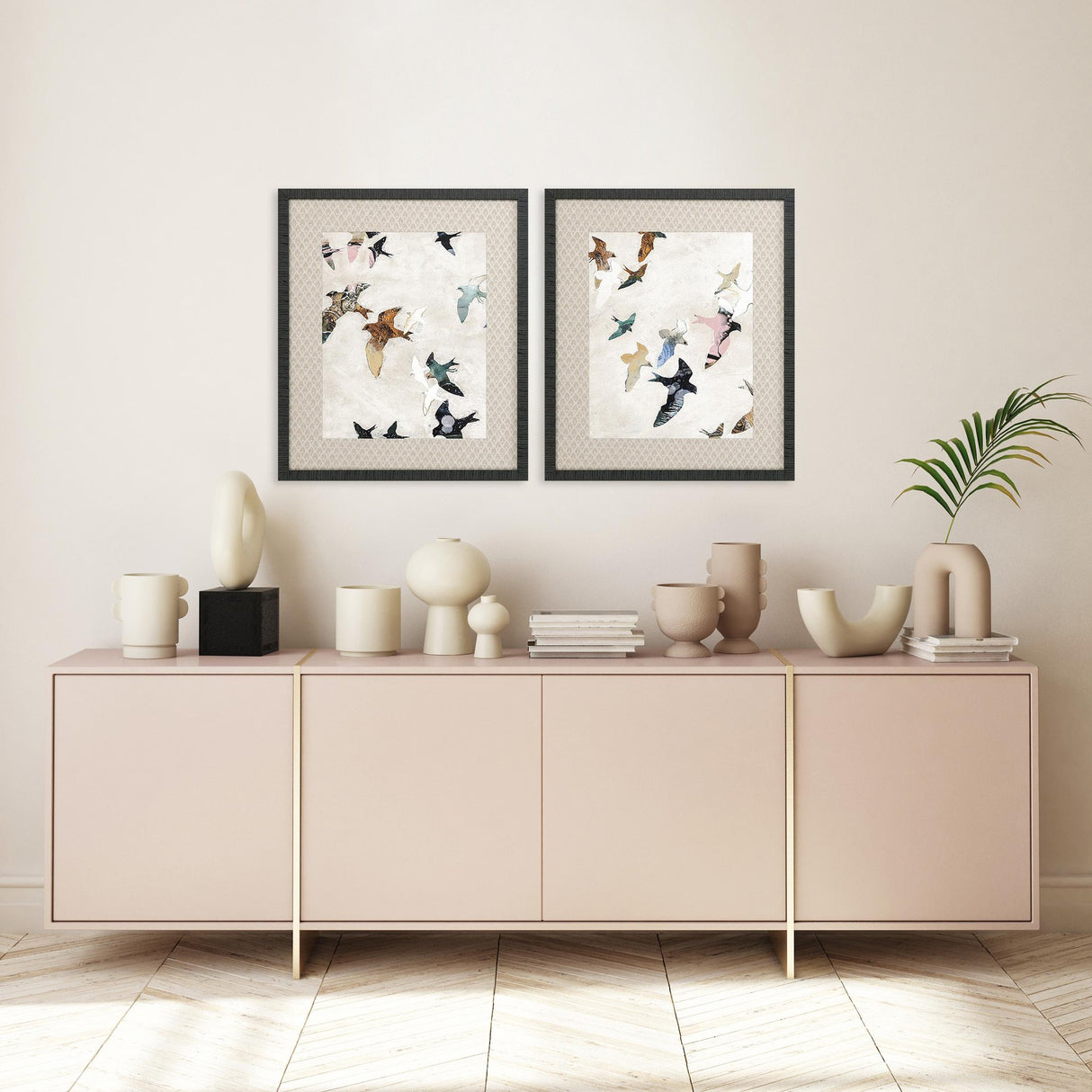 Paragon Abstract Birds S/2 Blue 28 X 24 X 2 Wall Art