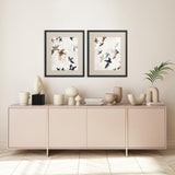 Paragon Abstract Birds S/2 Blue 28 X 24 X 2 Wall Art
