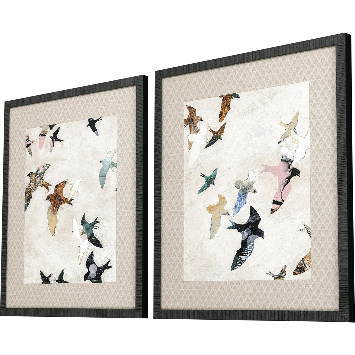 Paragon Abstract Birds S/2 Blue 28 X 24 X 2 Wall Art