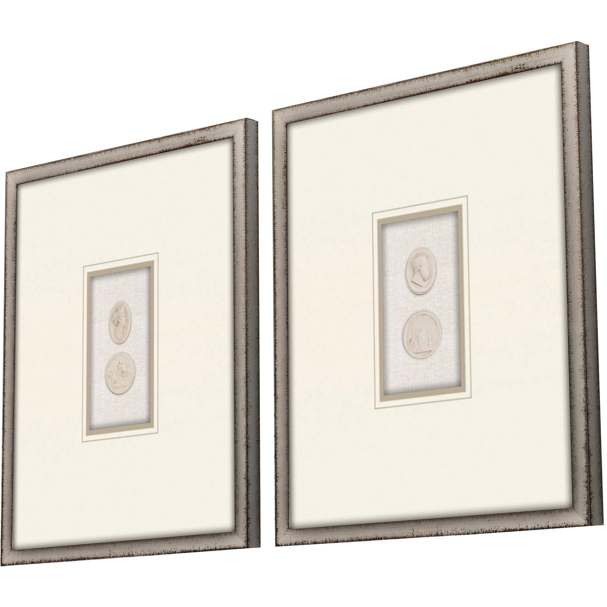 Paragon Portrait Intaglio I S/2 Beige 21 X 17 X 2 Wall Art