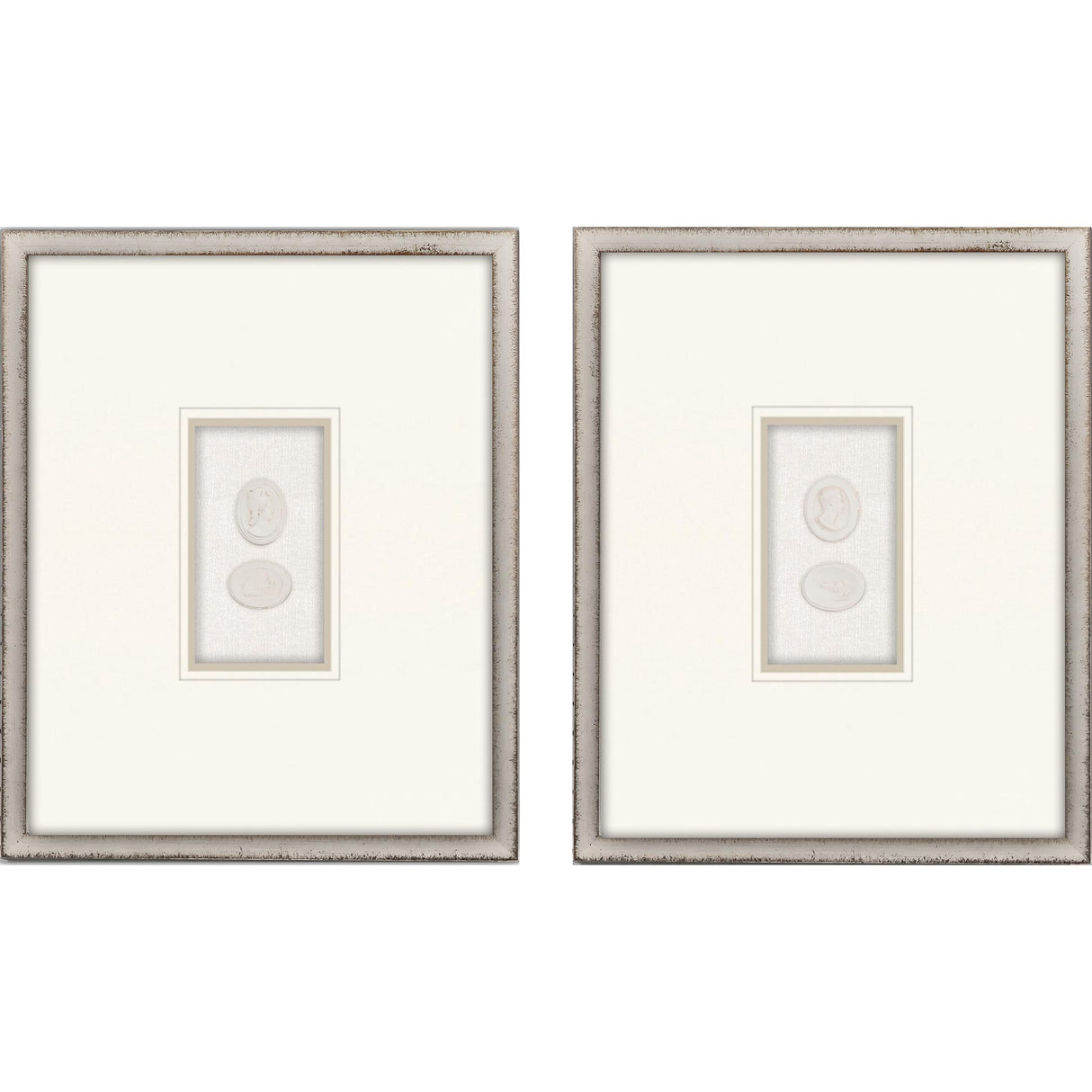 Paragon Portrait Intaglio II S/2 Beige 21 X 17 X 2 Wall Art