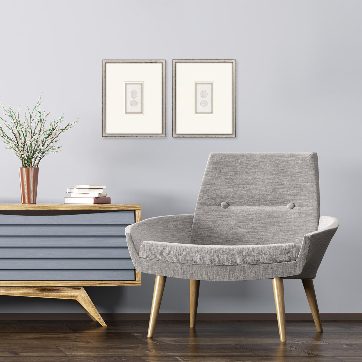 Paragon Portrait Intaglio II S/2 Beige 21 X 17 X 2 Wall Art