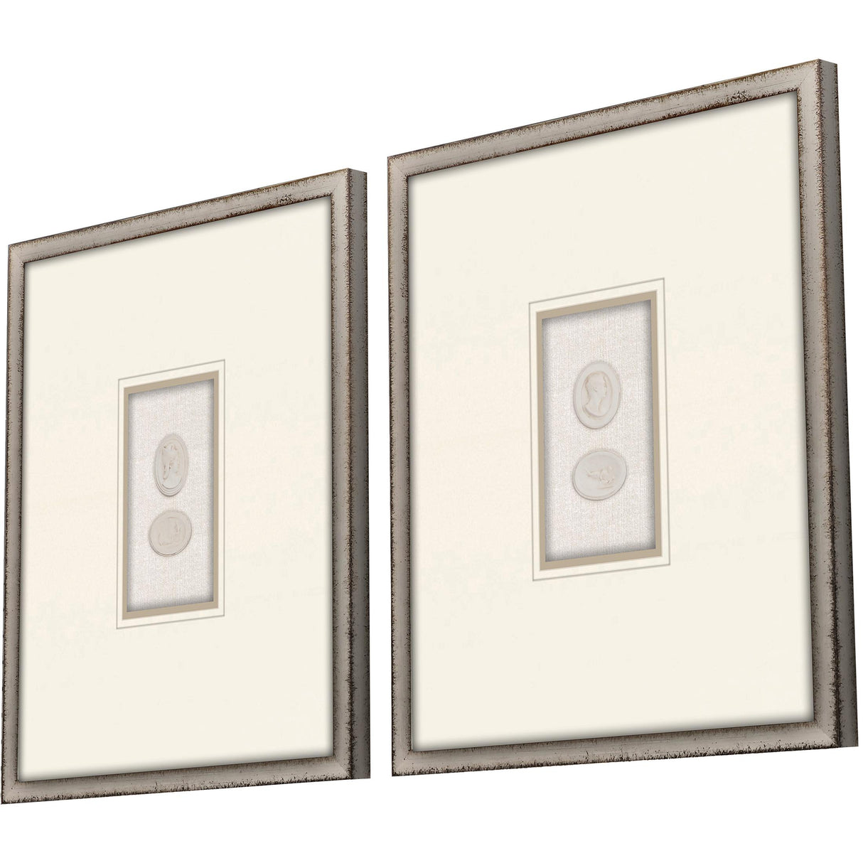 Paragon Portrait Intaglio II S/2 Beige 21 X 17 X 2 Wall Art