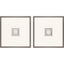 Paragon Coastal Intaglio I S/2 White 21 X 21 X 2 Wall Art