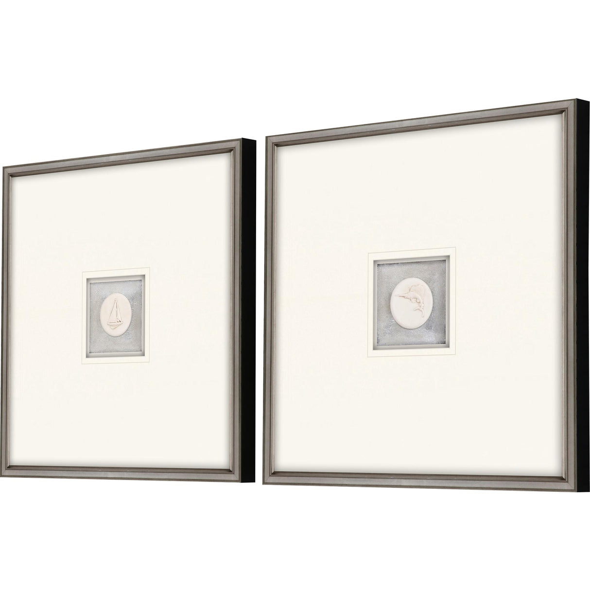 Paragon Coastal Intaglio I S/2 White 21 X 21 X 2 Wall Art