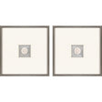 Paragon Coastal Intaglio II S/2 White 21 X 21 X 2 Wall Art