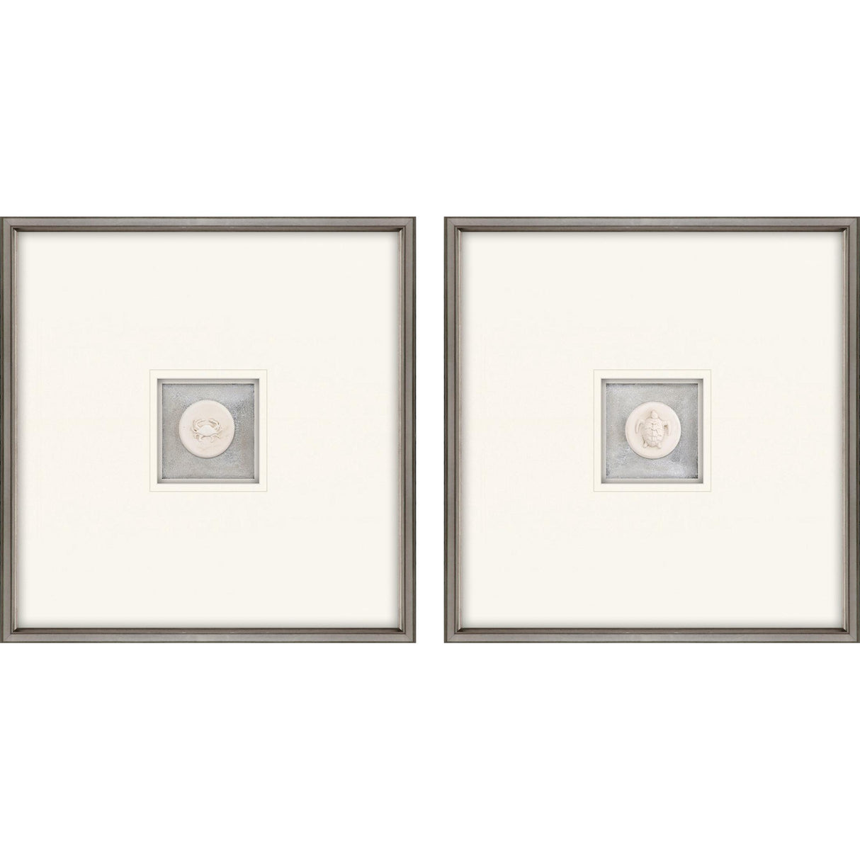 Paragon Coastal Intaglio II S/2 White 21 X 21 X 2 Wall Art