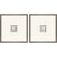 Paragon Coastal Intaglio II S/2 White 21 X 21 X 2 Wall Art