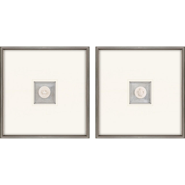 Paragon Coastal Intaglio II S/2 White 21 X 21 X 2 Wall Art