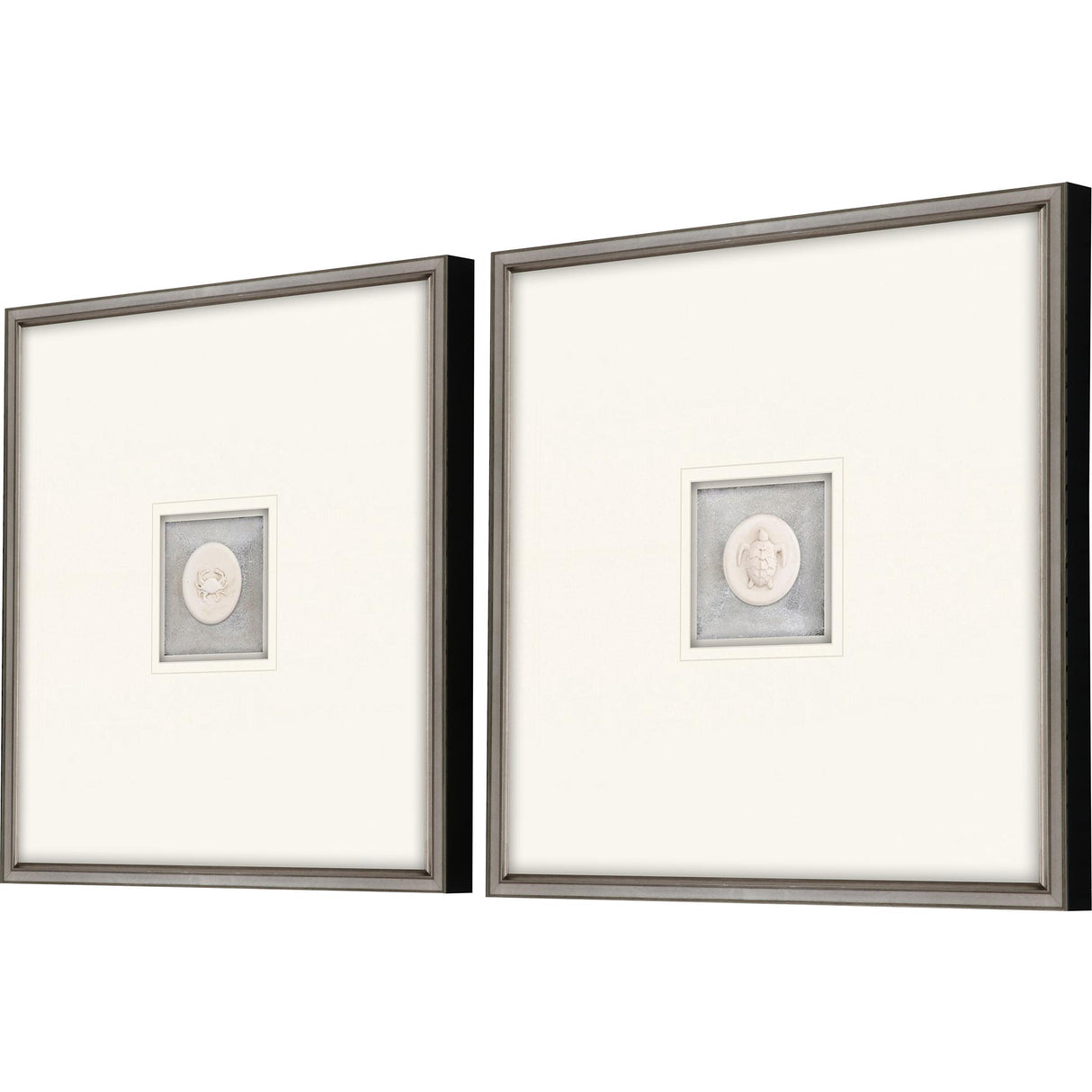 Paragon Coastal Intaglio II S/2 White 21 X 21 X 2 Wall Art