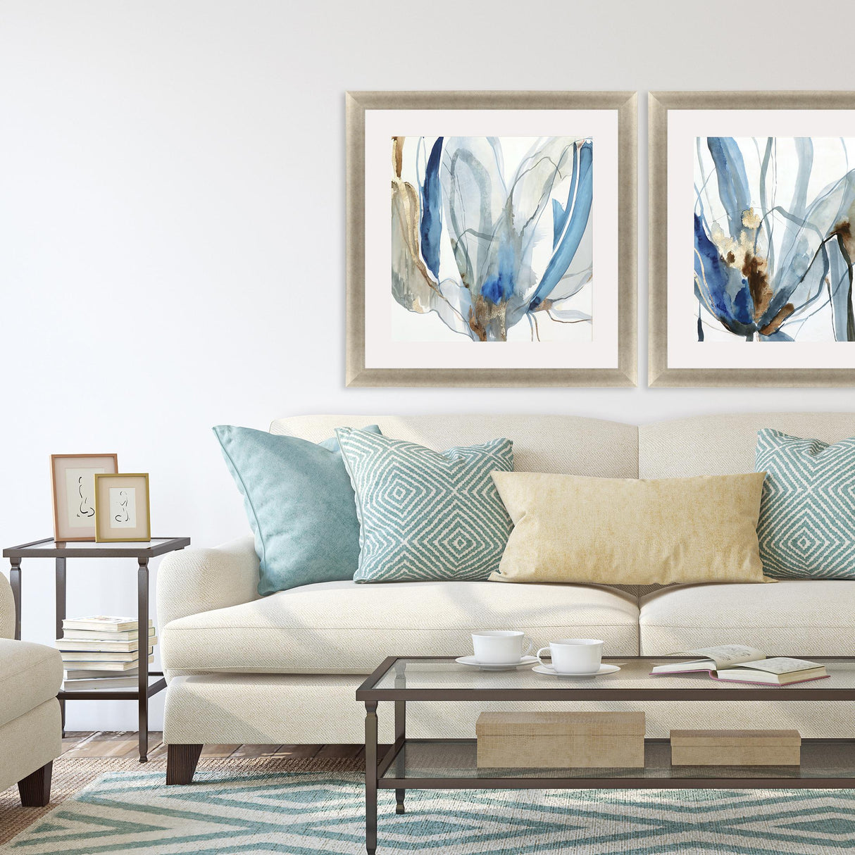 Paragon Refined I Blue 43 X 43 X 2 Wall Art