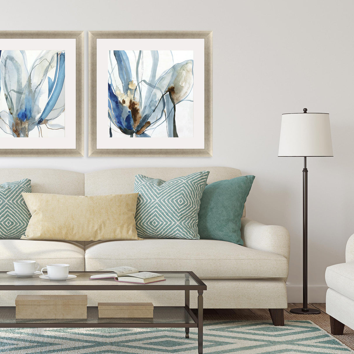 Paragon Refined II Blue 43 X 43 X 2 Wall Art