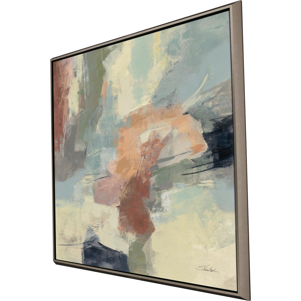 Paragon Farm Field Blue 53 X 53 X 3 Wall Art
