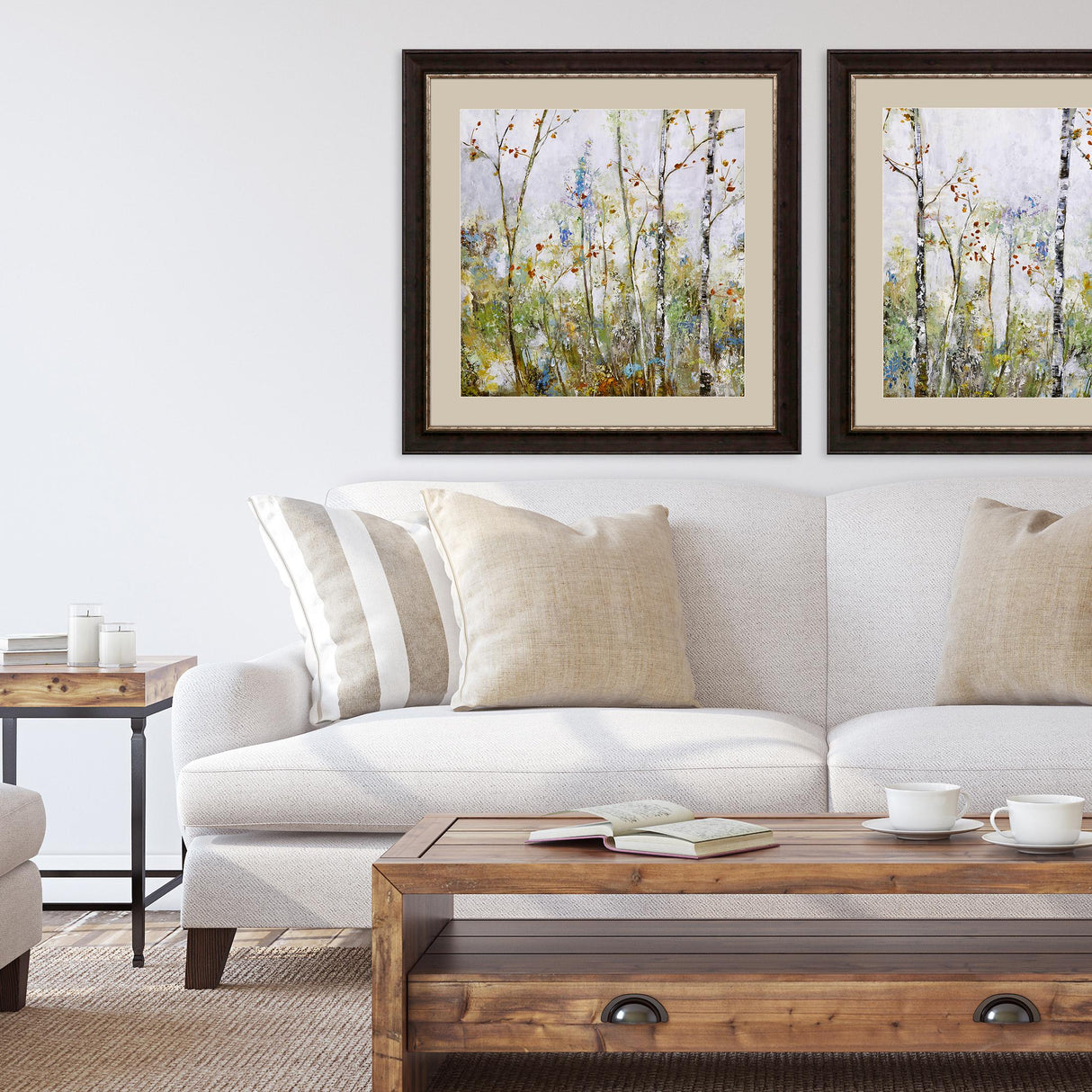 Paragon Birch Forest I Green 41 X 41 X 2 Wall Art