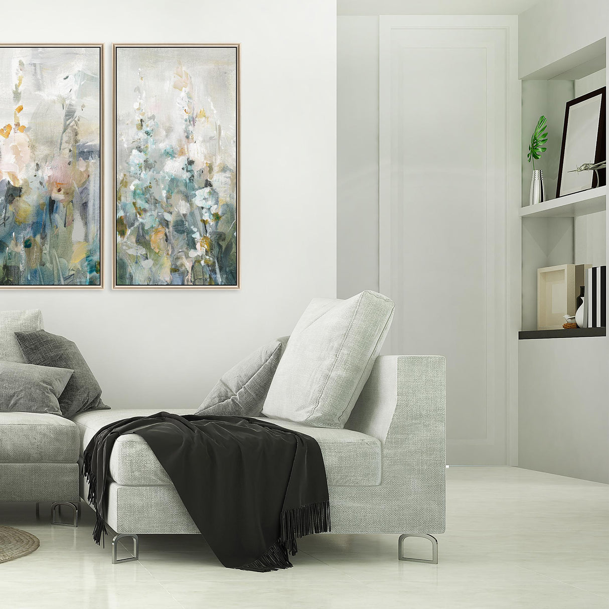 Paragon Rustic Garden III Blue 50 X 26 X 3 Wall Art