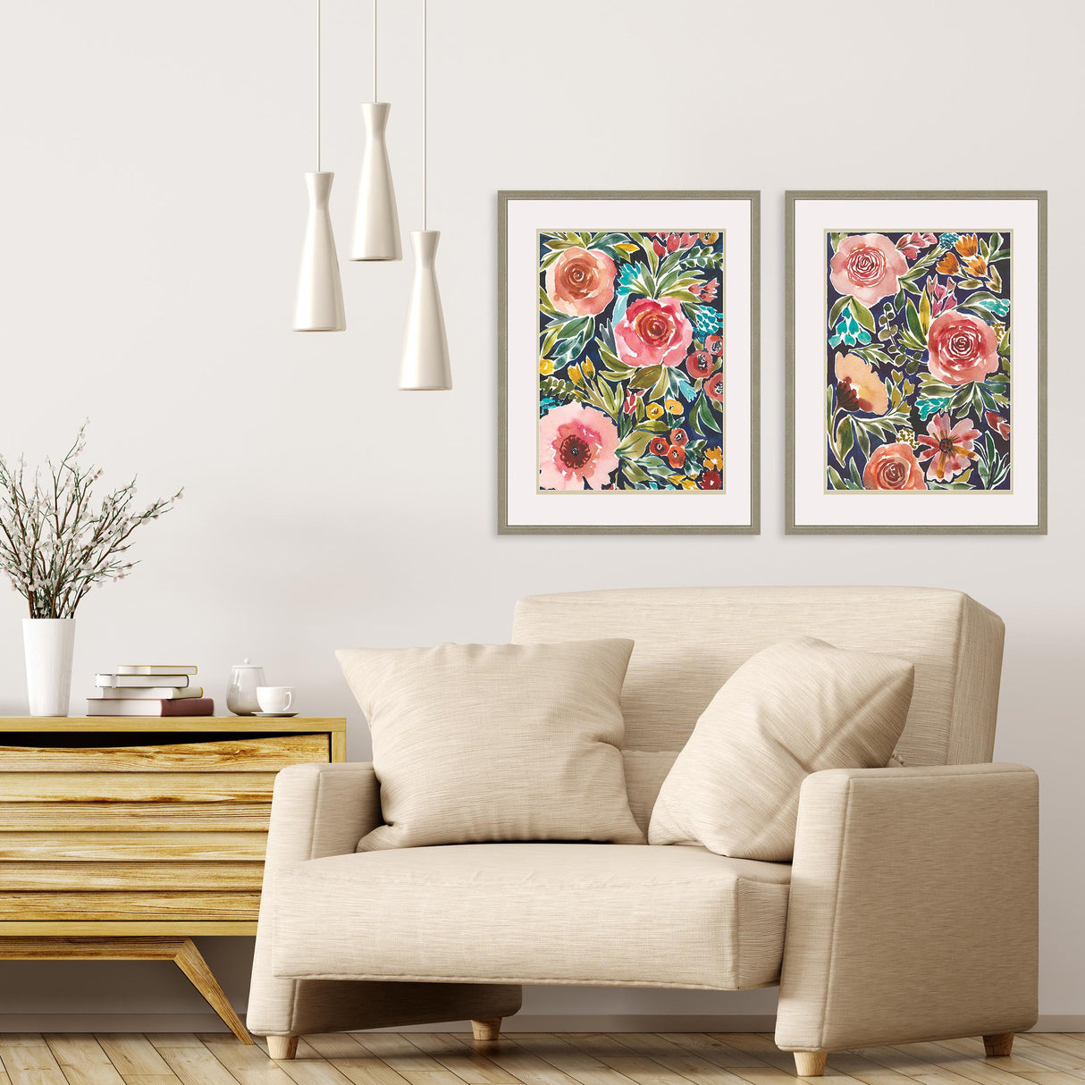 Paragon Flower Patch S/2 Multi 25 X 19 X 1 Wall Art
