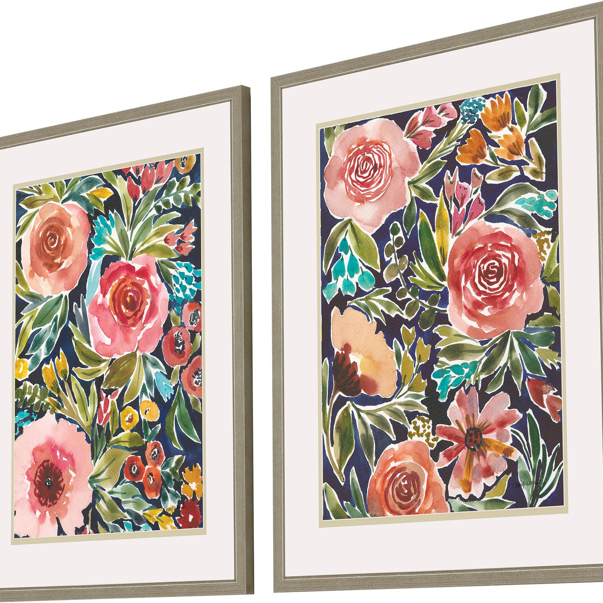 Paragon Flower Patch S/2 Multi 25 X 19 X 1 Wall Art