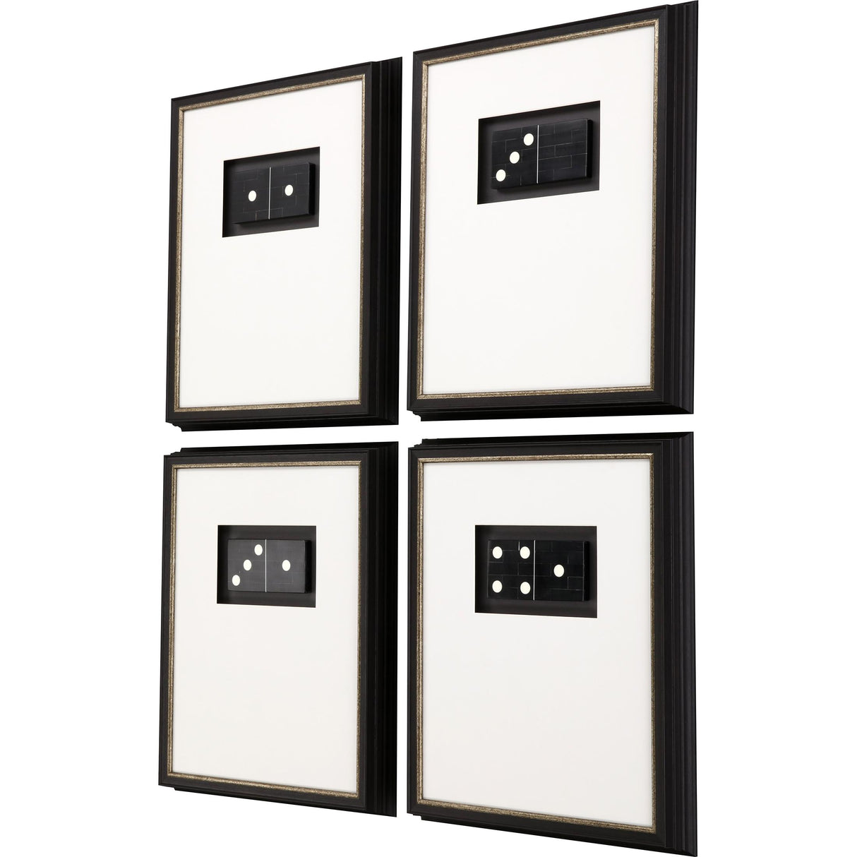 Paragon Midnight Dominoes S/4 Black 20 X 17 X 3 Wall Art
