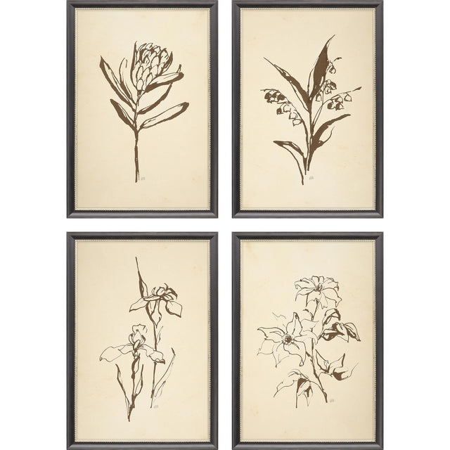 Paragon Vintage Line S/4 Brown 16 X 13 X 1 Wall Art