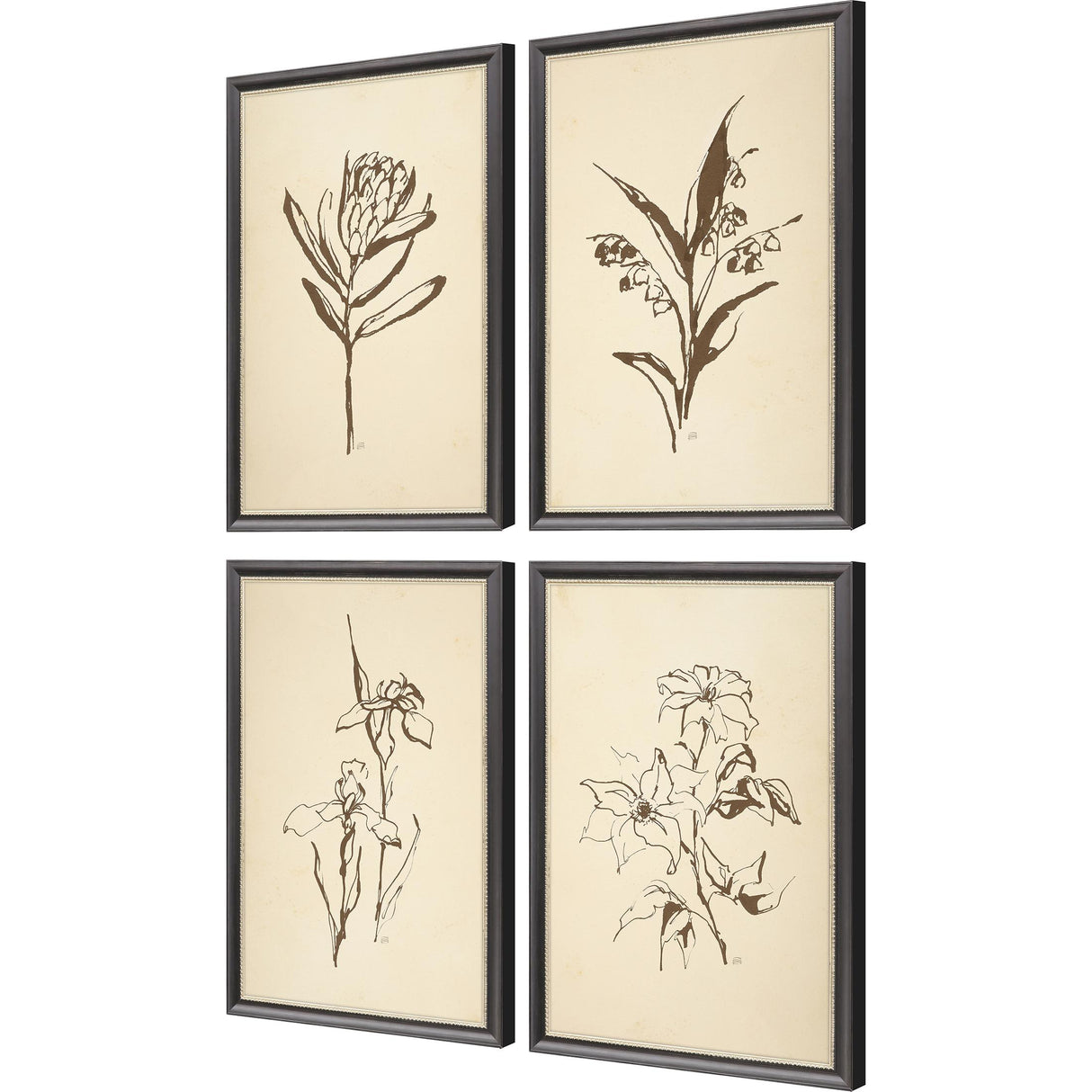 Paragon Vintage Line S/4 Brown 16 X 13 X 1 Wall Art